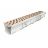Grilles de drainage carrées en résine HDPE pour canaux de drainage en béton polymère pour bâtiments, jardins extérieurs et routes