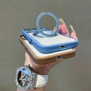 Funda Transparente de Acrílico para iPhone 17 con Anillo Magnético, Soporte Magnético Giratorio de 360 Grados para iPhone 17 - Product Image 6