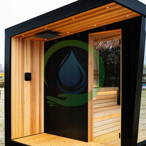 Традиционная деревянная сауна с кубиками красного кедра - Product Image 5