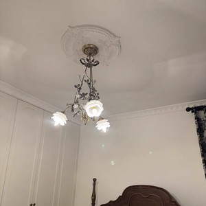 <span class=keywords><strong>Lustre</strong></span> de luxe classique de style français, tout en cuivre, romantique, vintage, pastoral, à motif de roses, pour salon, chambre et salle à manger - Product Image 4