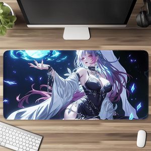 Alfombrilla de Ratón XXL de 800*300*3mm con Diseño de <span class=keywords><strong>Anime</strong></span> Sexy, Personalizada con Logotipo de Fábrica, con Bordes Cosidos de Tela Suave para Gamers - Product Image 3