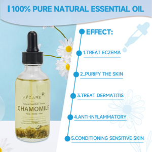 AFCARE <span class=keywords><strong>Olio</strong></span> <span class=keywords><strong>Essenziale</strong></span> di Fiori di <span class=keywords><strong>Camomilla</strong></span> Essiccati 60ml con Contagocce in Vetro, 100% Puro e Naturale, Grado Premium, per Diffusori e Saponi, Adatto a Tutti i Tipi di Pelle - Product Image 5