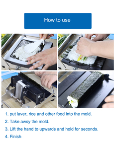 Nouvel Outil Portable de Qualité Alimentaire pour la Préparation de <span class=keywords><strong>Sushi</strong></span> au Saumon et de Rouleaux de Roe de Crabe - Product Image 5