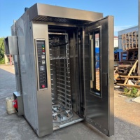Horno Rotatorio de Una Sola Carrocería con 16 Bandejas, Eléctrico, a Gas o Diésel (Opcional), Horno de Convección por Aire Caliente para Panadería