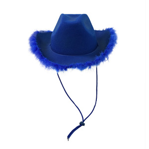 <span class=keywords><strong>Sombrero</strong></span> de Vaquera SOLPOP para Despedida de Soltera, Disfraz de Boda, <span class=keywords><strong>Princesa</strong></span> Vaquera, Color Plateado, Jazz, Rosa, con Plumas - Product Image 6