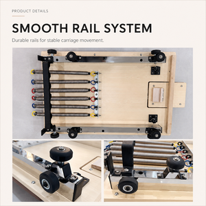 Máquina de Pilates Reformer Comercial de Madera de Roble con Logotipo Personalizado y Color de Cuero, Directo de Fábrica para Estudios Profesionales - Product Image 6