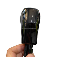 Pommeau de vitesse électronique Volkswagen de haute qualité, pommeau de vitesse en cuir noir à LED pour véhicules à transmission automatique sur plateforme MQB/PQ.