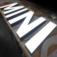 Lettres lumineuses LED personnalisées, lettres en relief, enseigne lumineuse, logo 3D éclairé, acier inoxydable, acrylique, signalétique pour magasin