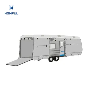 HOMFUL Protect toy hauler rv covers retractable car awning motorhome covers