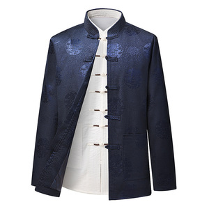 Costume Tang vêtements traditionnels <span class=keywords><strong>chinois</strong></span> pour hommes, chemise col Cheongsam Top rétro vêtements de nouvelle année Kung Fu - Product Image 2