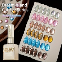 XEIJAYI Dreamland Cat Eye 6 pièces Vernis à ongles gel UV sans HEMA ni TPO, norme européenne, OEM ODM, fournitures en gros pour la peinture des ongles