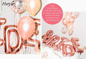 Grand 32 Pouces Mariée Ballons & Guillotine en Bachelorette Décorations De Fête De Douche Nuptiale Fournitures <span class=keywords><strong>Kit</strong></span> Or Rose Ensemble De Fête SET0337 - Product Image 6