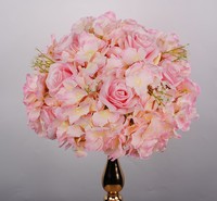 Luxuriöse Realistische Moderne Künstliche Seidenblumen-Kugel Langlebiges Blumen-Centerpiece für Hochzeitstisch-Dekoration