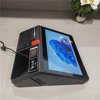 Máquina de cajero de 11,6 "Hardware Del Sistema Pos De Restaurante Window 10, Todo En un Solo Toque Con Impresora Para Minorista