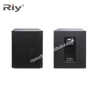 Sistema de Sonido RIY TP12SP+L304 Pro con Altavoz Activo de 12 Pulgadas y 4 Altavoces de Columna de 3 Pulgadas en Madera para Actuaciones en Escenarios al Aire Libre