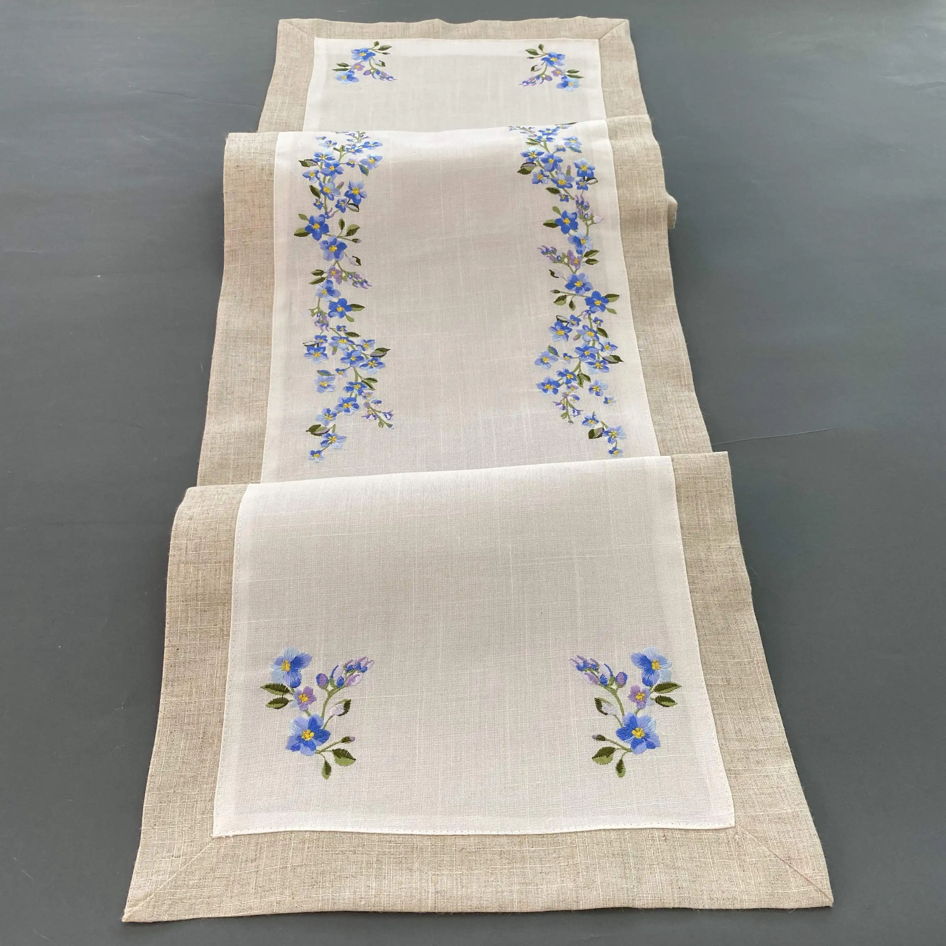 Tablecloth Tablecloth Double Layer Embroidered Table Runner Tablecloth Table Cover Table Cloth