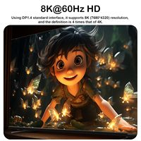 Câble USB-C bidirectionnel 8K 60Hz vers DP 1.4 pour iPhone 16 Pro Max, MacBook Pro/Air, iPad et plus