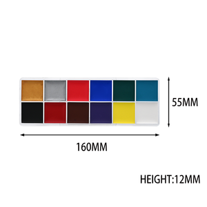 Kit de peinture pour le visage et le corps à base d'eau naturelle professionnelle, non toxique, hypoallergénique, 12 couleurs, pinceaux, éponges pour enfants - Product Image 3