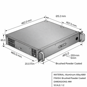 Carcasa Metálica Personalizada TZR ODM, Marco de Acero Inoxidable con Recubrimiento en Polvo, Carcasa para Prototipo de Dispositivo Electrónico, Caja Metálica Personalizada - Product Image 2