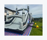 Parcours d'obstacles gonflable Nerf Gun pour enfants Jeu d'obstacles rotatif gonflable