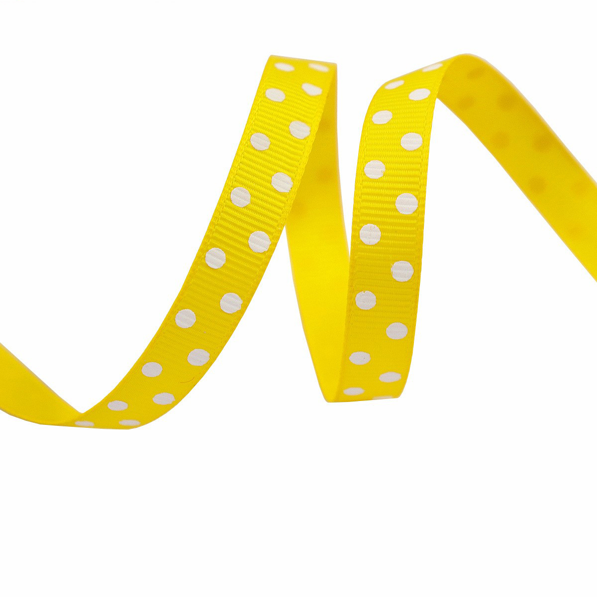 Yellow-Polka Dot-1cm*10yds