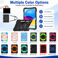 Casing Anti Benturan Tugas Berat dengan Penyangga Putar 360 Derajat dan Tali Bahu untuk iPad A16 11th 2025 iPad 10th 10.9 OEM ODM