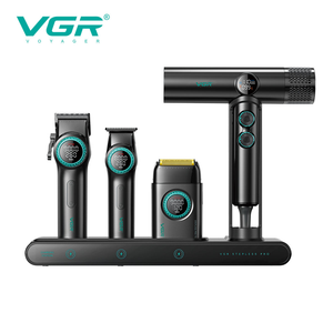 Set da Grooming Professionale VGR 4 in 1 Stepless, il Kit Definitivo per la Cura Personale, Macchinetta per Uomo VGR e <span class=keywords><strong>Asciugacapelli</strong></span> ad Alta Velocità da 110000 RPM - Product Image 6