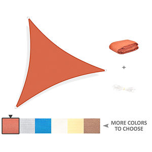 Voile d'ombrage <span class=keywords><strong>pour</strong></span> jardin, patio, <span class=keywords><strong>balcon</strong></span>, extérieur, en HDPE, 5x5M, voiles et filets pare-soleil, couleur orange - Product Image 5