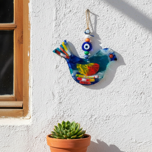15x13CM Glass Evil Eyes <b>Wall</b> <b>Decoration</b> Unique and Eye-catching <b>Wall</b> Accent - Product Image 3