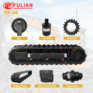 Pièces de train de roulement d'excavatrice en acier 50MnB de marque FL, rouleau supérieur pour <span class=keywords><strong>JCB</strong></span> 48Z-1 8025ZTS 8030ZTS 8035ZTS - Product Image 3