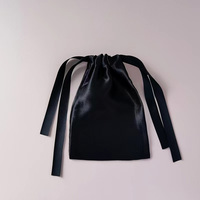 Pochette pour bijoux en satin, femmes, excellente qualité, pochette de luxe en soie, sac en satin avec logo personnalisable, sac pour chaussures, sac anti-poussière en satin