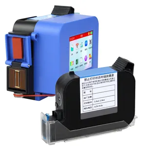 Impresora de inyección de tinta portátil semiautomática, pequeña impresora de código de barras a Color, inalámbrica, 600Dpi, inteligencia Industrial