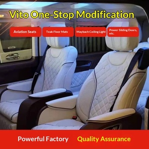 Sièges de voiture et fauteuils inclinables personnalisés en gros pour usine, sièges de voiture VIP en cuir véritable pour fourgonnettes - Product Image 3