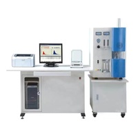 Analyseur de carbone et de soufre infrarouge haute fréquence de bureau, machine d'analyse électronique du carbone, du fer et du soufre dans l'acier