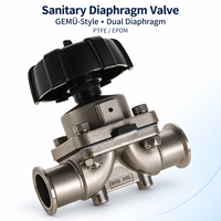 Vanne à diaphragme manuelle à 2 voies, haute température, OEM ODM 601 602 312 673