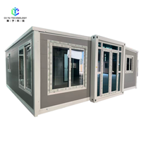 Contenedor Plegable de 20 Pies, Expandible, Modular, Panel Sándwich, Casa Pequeña para Hotel y Edificio de Oficinas, Diseño Moderno