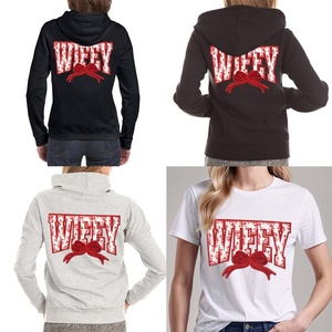 Big Wifey fer sur lettres patchs réparation décorative Chenille brodé Patch personnalisé coudre pour vêtements chemises <span class=keywords><strong>Tiktok</strong></span> vente - Product Image 4