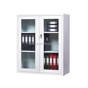 Bán nơi làm việc sử dụng gõ xuống thép Tủ hồ sơ Kim loại nửa chiều cao swing cửa kính văn phòng lưu trữ nội các tập tin tài liệu - Product Image 2