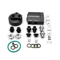 Nuevo Adaptador Universal de Placa Remota para Enfriador de Aceite de Motor, 80MM, Aleación de Aluminio 6061-T6, Alta Calidad, Compatible con Todos los Modelos de Coche