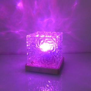 Lonvel Ocean Wave <span class=keywords><strong>Touch</strong></span> Sensory Table Light Proyector de techo Luz de noche Dormitorio Cambio de color Lámpara de ondulación de cristal - Product Image 5