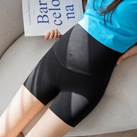 Short de maternité d'été léger, respirant, anti-transparence, taille haute, avec soutien abdominal, style décontracté, coupe trois-quarts, décolleté en V