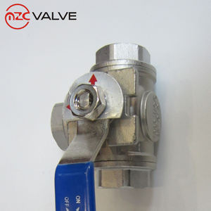 Manuel <span class=keywords><strong>3</strong></span> yollu 304 küresel vana kolu işletilen - Product Image 3