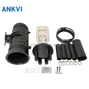 กล่องต่อสายไฟเบอร์ออปติก 48 คอร์ IP68 แบบโดมแนวตั้ง XRT-MS-014 กล่องเชื่อมสายเคเบิลใยแก้วนำแสง 1 เข้า 4 ออก แบบหดด้วยความร้อน - Product Image 2
