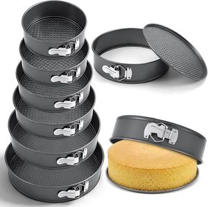 Premium Kitchen Bakeware Non Stick Carbon Steel Three Pieces Square Springform Cake Pans Molds for Bakery Stores - Product Image 1