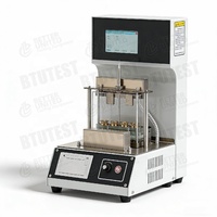 Alat Uji Titik Pelunakan Aspal Otomatis Prosesor ARM 32-bit Deteksi Laser Teknologi Kontrol Mikrokomputer GB/T4507 ASTM D36