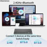 Combo de Teclado y Ratón Bluetooth, Diseño Alemán, Delgado, Estándar, 2.4ghz, Inalámbrico