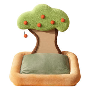 Nouveau <span class=keywords><strong>lit</strong></span> pour chat 2-en-1 avec planche à gratter le dossier Canapé à gratter moderne pour chats et chatons d'intérieur - Product Image 6