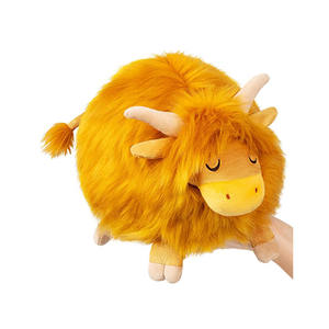Longues poilues jambes courtes potelées dessin animé bétail doux rempli Animal jouet enfants animal de compagnie en gros marron 7 pouces <span class=keywords><strong>Mini</strong></span> <span class=keywords><strong>vache</strong></span> <span class=keywords><strong>Highland</strong></span> en peluche mignon - Product Image 1
