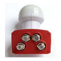Ustarlink Universal KU-Band Quad LNBF LO 9.750/10.60Ghz Numérique 4K HD avec Gain de 70dB 4 Sorties Allwinner H313