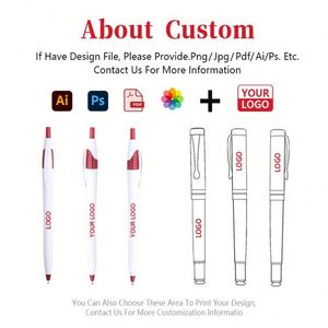 Entreprise d'impression de papeterie en gros, publicité de marque, stylo à bille multicolores, stylo personnalisé avec logo pour cadeau promotionnel - Product Image 2